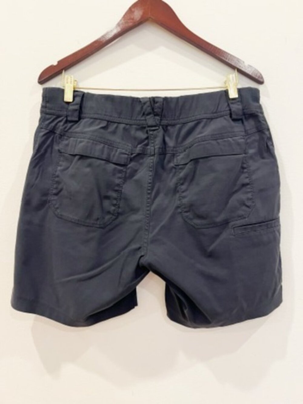 Duluth Trading Shorts Womens 12 Black Dry On The Fly 7 In Stretch Outdoor Hiking - Picture 2 of 15